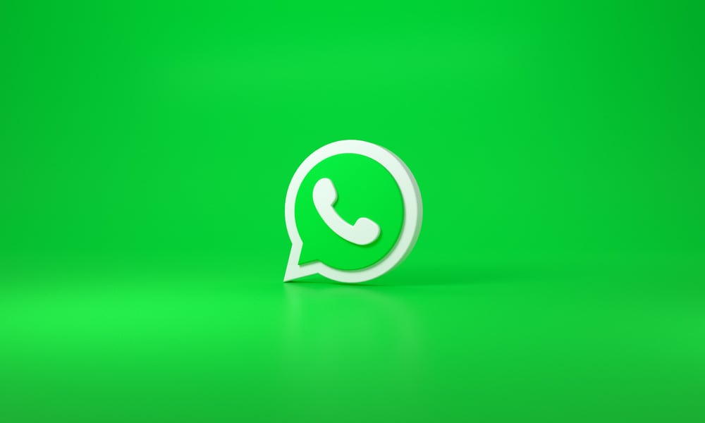 Whatsapp Logo on Green Background.